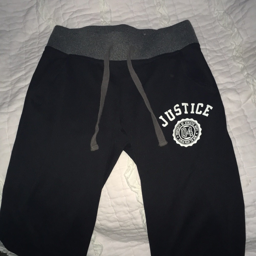 black justice joggers .